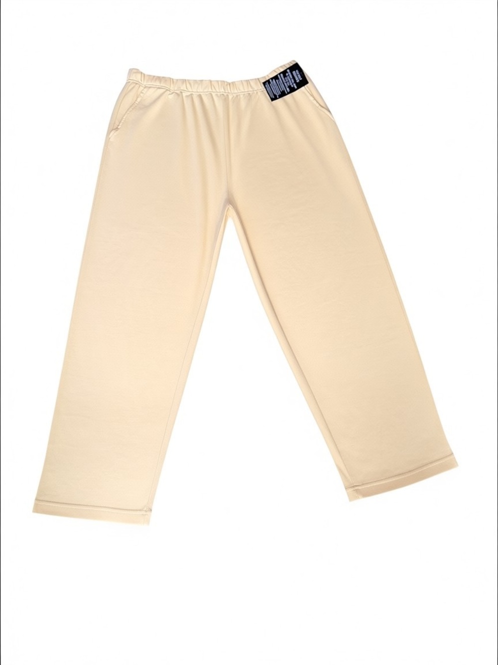 NWT Woman Within 60% Cotton Banana Color 7-Day Knit Straight Leg‎ Pull-On Pants